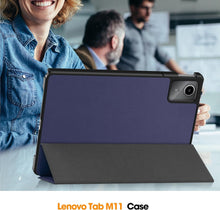 Load image into Gallery viewer, ProElite Cover for Lenovo M11 11 inch Case Cover, Trifold Flip Case Cover for Lenovo Tab M11 11 inch, Dark Blue