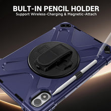 Load image into Gallery viewer, ProElite for Xiaomi Redmi Pad 2 Pro 12.1 inch Case, Rugged 3 Layer Armor case Cover for Xiaomi Redmi Pad 2 Pro 12.1 inch Case with Hand Grip and Rotating Kickstand with Shoulder Strap, Navy