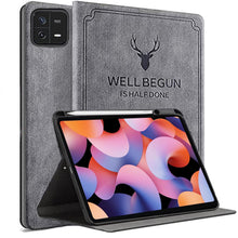 Load image into Gallery viewer, ProElite Deer Flip case Cover for Xiaomi Mi Pad 6 11 inch Tablet with Pen Holder, Grey