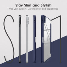 Load image into Gallery viewer, ProElite Case Cover for Apple iPad Pro 11 inch 2024/2025 M4/M5 5th/6th Gen Cover, Smart Flip Case for Apple iPad Pro 11 inch M4/M5, Transparent Smart Flip Cover with Pencil Holder, Dark Blue