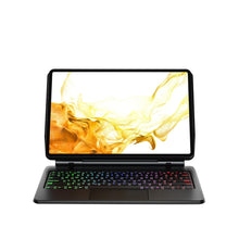 Load image into Gallery viewer, ProElite Magnetic Bluetooth TouchPad Keyboard case for Apple iPad (A16) 11th/10th Gen 2025/2022, Floating Cantilever Design with Built-in Colourful Backlit Keyboard, Black