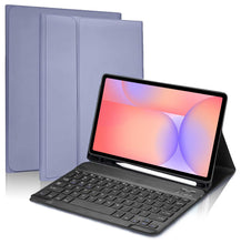 Load image into Gallery viewer, ProElite Keyboard case for Samsung Galaxy Tab S9 FE 10.9/Tab S10 Lite 10.9"/S10 FE 10.9 inch/S9 11 inch with S Pen Holder, Magnetic Detachable Wireless Bluetooth Keyboard, Lavender
