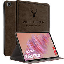 Load image into Gallery viewer, ProElite Cover for Lenovo Tab Plus 11.5 inch Case, Deer Flip case cover for Lenovo Tab Plus 11.5 inch Tablet, Coffee