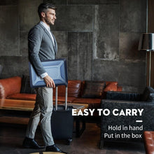 Load image into Gallery viewer, ProElite Transparent Case for MacBook Air 13" M2 2025/2024 M1 2021 2020 Release A2337 A2179 A1932 Model Touch ID, Heavy Duty Honeycomb Hard Shell with Slim TPU Bumper and Fold Kickstand, Dark Blue