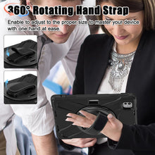 Load image into Gallery viewer, ProElite Cover for Apple iPad Pro 13 inch M4/M5 2024/2025 Case, Rugged 3 Layer Armor case Cover for iPad Pro 13 inch M4/M5 2024/2025 with Apple Pencil Holder, Shoulder Strap and Kickstand, Black