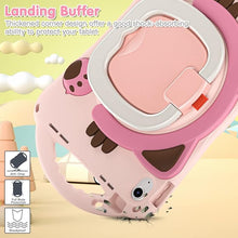 Load image into Gallery viewer, ProElite Tough Kids case Cover for Apple iPad (A16) 11th/10th Gen (2025/2022) with Rotating Kickstand and Shoulder Strap, Pink