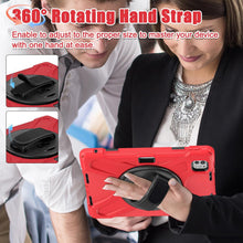 Load image into Gallery viewer, ProElite Cover for Apple iPad Pro 13 inch M4/M5 Case, Rugged 3 Layer Armor case Cover for iPad Pro 13 inch M4/M5 2024/2025 with Apple Pencil Holder, Shoulder Strap and Kickstand, Red