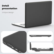 Load image into Gallery viewer, ProElite Case for MacBook Air 15 Case 2023 2024 2025 Release M4 M3 A3114 M2 A2941 with Touch ID, Slim Leather case with Foldable Stand, Grey