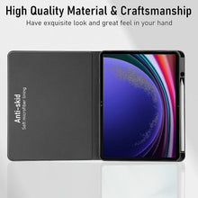 Load image into Gallery viewer, ProElite Cover for Samsung Galaxy Tab S9 Plus/S9 FE+/S10+ 12.4" Cover Case, Deer Smart Flip case Cover for Samsung Galaxy Tab S9 Plus/S9 FE Plus/S10+ 12.4 inch, with S Pen Holder, Coffee