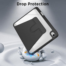 Load image into Gallery viewer, ProElite for Apple iPad (A16) 11th/10th Generation (2025/2022) Cover, 360 Degree Rotatable Smart Flip Cover for Apple iPad 11th/10th Gen, Transparent Back case Cover with Pencil Holder, Black