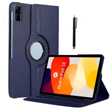 Load image into Gallery viewer, ProElite Case Cover for Redmi Pad SE 11 inch Cover, 360 Rotatable Smart Flip Case Cover for Redmi Pad SE 11 inch Tablet with Stylus Pen, Dark Blue
