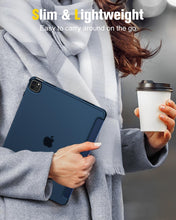 Load image into Gallery viewer, ProElite Case Cover for Apple iPad Pro 13 inch M4/M5 2024/2025 Cover, Smart Flip Case for Apple iPad Pro 13 inch M4/M5 2024/2025 Translucent Back, Dark Blue