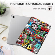 Load image into Gallery viewer, ProElite Cover for Samsung Galaxy Tab A11 Plus 11 inch Case Cover, Smart Flip Case Cover for Samsung Galaxy Tab A11+ 11" Translucent Back with Stylus Pen, Hippy