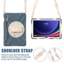Load image into Gallery viewer, ProElite Cover for Samsung Galaxy Tab S10 Lite 10.9"/S9 Fe 10.9/S10 FE 10.9"/ S9/S8/S7 11" Cover Case, Rugged 3 Layer Armor case Cover and Rotating Kickstand, Cornflower Blue