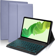 Load image into Gallery viewer, ProElite Keyboard case for Realme Pad 2 11.5 inch, Magnetic Detachable Wireless Bluetooth Keyboard Built-in 7-Colors Backlit, Purple