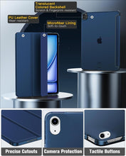 Load image into Gallery viewer, ProElite Case Cover for Apple iPad Air 11 inch M3/M2 2025/2024 Cover, Smart Flip Case for Apple iPad Air 11 inch M3/M2 2025/2024, Translucent Back with Stylus Pen, Dark Blue