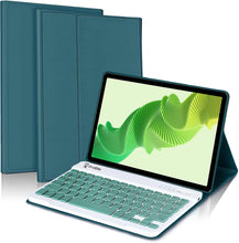 Load image into Gallery viewer, ProElite Keyboard case for Realme Pad 2 11.5 inch, Magnetic Detachable Wireless Bluetooth Keyboard Built-in 7-Colors Backlit, Dark Green