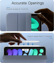 Load image into Gallery viewer, ProElite Cover Case for Apple iPad Mini 6/Mini 7 8.3 inch Case, Smart Flip Case Cover for Apple iPad Mini 6/Mini 7 8.3 inch Translucent Back, Lavender with Stylus Pen