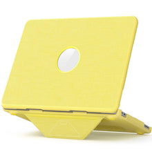 Load image into Gallery viewer, ProElite Case for MacBook Neo 13 inch 2026, Fabric Material Hard Shell with Slim TPU Bumper and Fold Kickstand, Yellow
