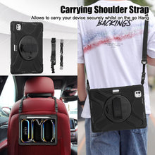 Load image into Gallery viewer, ProElite Cover for Apple iPad Pro 13 inch M4/M5 2024/2025 Case, Rugged 3 Layer Armor case Cover for iPad Pro 13 inch M4/M5 2024/2025 with Apple Pencil Holder, Shoulder Strap and Kickstand, Black