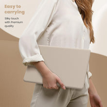 Load image into Gallery viewer, ProElite Case for MacBook Air 15 Case 2023 2024 2025 Release M4 M3 A3114 M2 A2941 with Touch ID, Slim Leather case with Foldable stand, Gold