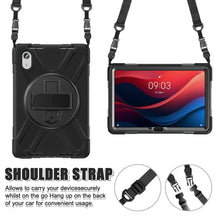 Load image into Gallery viewer, ProElite Cover for Lenovo idea Tab 11 inch 2025 Cover Case, Rugged 3 Layer Armor case Cover for Lenovo idea Tab 11 inch 2025 with Hand Grip & Rotating Kickstand with Shoulder Strap, Black