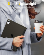 Load image into Gallery viewer, ProElite Case Cover for Apple iPad Air 13 inch 2025/2024 M3/M2 Cover, Smart Flip Case for Apple iPad Air 13 inch M3/M2 Translucent Back, Black