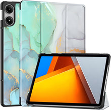 Load image into Gallery viewer, ProElite Cover for Poco Pad 12.1inch Cover Case, Trifold Flip Case for Poco Pad 12.1 inch tablet Support Auto sleep wake feature, Marble Green