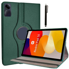 Load image into Gallery viewer, ProElite Case Cover for Redmi Pad SE 11 inch Cover, 360 Rotatable Smart Flip Case Cover for Redmi Pad SE 11 inch Tablet with Stylus Pen, Dark Green