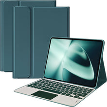 Load image into Gallery viewer, ProElite TouchPad Keyboard case for OnePlus Pad 11.61 inch, Magnetic Detachable Wireless Bluetooth TouchPad Keyboard Built-in 7-Colors Backlit, Dark Green (Will NOT FIT OnePlus Pad Go 11.35)