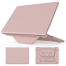 Load image into Gallery viewer, ProElite Case for MacBook Air 15 Case 2023 2024 2025 Release M4 M3 A3114 M2 A2941 with Touch ID, Slim Leather case with Foldable stand, Pink