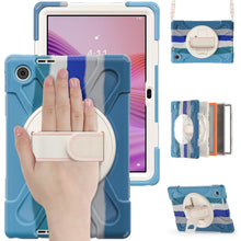 Load image into Gallery viewer, ProElite Cover for Lenovo Tab 10.1 inch 2025 Cover Case, Rugged 3 Layer Armor case Cover for Lenovo Tab 10.1 inch 2025 with Hand Grip & Rotating Kickstand with Shoulder Strap, Rainbow Blue