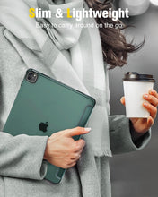 Load image into Gallery viewer, ProElite Case Cover for Apple iPad Pro 13 inch M4/M5 2024/2025 Cover, Smart Flip Case for Apple iPad Pro 13 inch M4/M5 2024/2025 Translucent Back, Dark Green