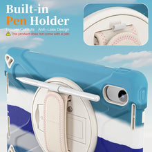 Load image into Gallery viewer, ProElite Cover for Motorola Pad 60 Neo 11 inch 2025 Cover Case, Rugged 3 Layer Armor case Cover for Motorola Pad 60 Neo 11 inch with Hand Grip & Rotating Kickstand with Shoulder Strap, Rainbow Blue