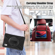 Load image into Gallery viewer, ProElite Cover for Lenovo idea Tab 11 inch 2025 Cover Case, Rugged 3 Layer Armor case Cover for Lenovo idea Tab 11 inch 2025 with Hand Grip & Rotating Kickstand with Shoulder Strap, Black