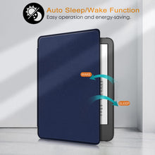 Load image into Gallery viewer, ProElite Slim Smart Flip case Cover for Amazon Kindle 6" 300 ppi 11th Gen/12th Gen 2022/2024, Dark Blue