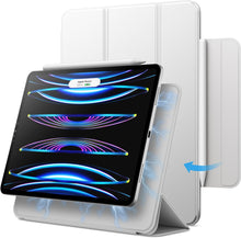 Load image into Gallery viewer, ProElite for iPad Pro 11 Inch 2024 M4 Case, iPad Pro 11 2024 Folio Case, Convenient Magnetic Attachment, 2-Way Stand, Full Pencil 2 Support, Auto Sleep Wake, Grey