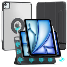 Load image into Gallery viewer, ProElite Cover for Apple iPad Air 13 inch M3/M2 2025/2024 Case Cover, Smart Detachable Magnetic Shockproof Case Cover for Apple iPad Air 13 inch M3/M2 20252024, Black