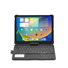 Load image into Gallery viewer, ProElite Rotatable Wireless Bluetooth TouchPad Keyboard flip case Cover for Apple iPad (A16) 11th/10th Generation 2025/2022, Built-in 7-Colors Backlit, Black