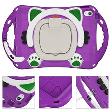 Load image into Gallery viewer, ProElite Tough Kids case Cover for Apple iPad (A16) 11th/10th Gen (2025/2022) with Rotating Kickstand and Shoulder Strap, Purple