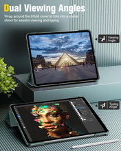 Load image into Gallery viewer, ProElite Case Cover for Apple iPad Pro 13 inch M4/M5 2024/2025 Cover, Smart Flip Case for Apple iPad Pro 13 inch M4/M5 2024/2025 Translucent Back, Dark Green