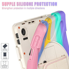 Load image into Gallery viewer, ProElite Cover for Lenovo Tab 10.1 inch 2025 Cover Case, Rugged 3 Layer Armor case Cover for Lenovo Tab 10.1 inch 2025 with Hand Grip & Rotating Kickstand with Shoulder Strap, Rainbow Pink