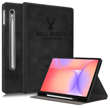 Load image into Gallery viewer, ProElite Case Cover for Samsung Galaxy Tab S10 Lite 10.9"/ Tab S9 FE 10.9 inch/Tab S10 FE/Tab S9 11 inch Case, Deer Flip case Cover with S Pen Holder, Black