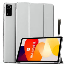 Load image into Gallery viewer, ProElite Case Cover for Redmi Pad SE 11 inch Cover, Smart Flip Case Cover for Redmi Pad SE 11 inch Translucent Back with Stylus Pen, Grey