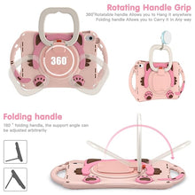 Load image into Gallery viewer, ProElite Tough Kids case Cover for Apple iPad (A16) 11th/10th Gen (2025/2022) with Rotating Kickstand and Shoulder Strap, Pink