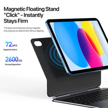 Load image into Gallery viewer, ProElite Keyboard Case for iPad 11th Gen A16 & 10th Gen 10.9" – Multi-Touch Trackpad, 7-Color Backlit Magic-Style Keyboard – Floating Magnetic Stand – Black