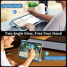 Load image into Gallery viewer, ProElite Smart Flip Case Cover for Xiaomi Mi Pad 6 11 inch Tablet, Transparent Back with Pen Holder, Light Blue