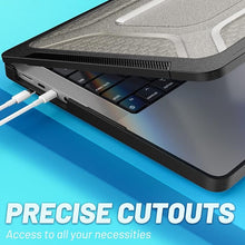 Load image into Gallery viewer, ProElite Case for MacBook Pro 14 inch Case 2025 2024 2023 2022 2021 M5/M4/M3 A2918 A2992 M2 A2779 M1 A2442 Pro Max,Heavy Duty Honeycomb Hard Shell with Slim TPU Bumper and Fold Kickstand, Black