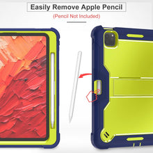 Load image into Gallery viewer, ProElite Rugged Shockproof Heavy Duty Back Case Cover for Apple iPad Pro 11 inch 2024/2025 M4/M5 5th/6th Gen with Apple Pencil Holder, Navy Green