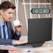 Load image into Gallery viewer, ProElite Case for MacBook Air 15 Case 2023 2024 2025 Release M4 M3 A3114 M2 A2941 with Touch ID, Slim Leather case with Foldable Stand, Black